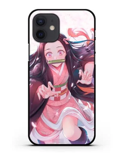 Чехол аниме Клинок рассекающий демонов - Незуко силиконовый для iPhone 12