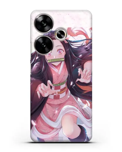 Чехол аниме Клинок рассекающий демонов - Незуко силиконовый для Xiaomi Poco F6