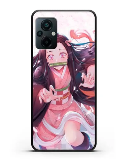 Чехол аниме Клинок рассекающий демонов - Незуко силиконовый для Xiaomi Poco M5