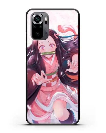 Чехол аниме Клинок рассекающий демонов - Незуко силиконовый для Xiaomi Poco M5s