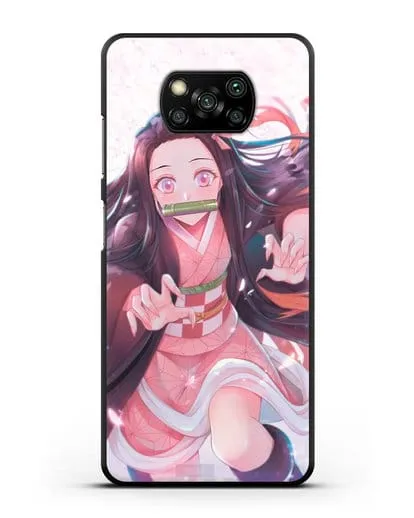 Чехол аниме Клинок рассекающий демонов - Незуко силиконовый для Xiaomi Poco X3
