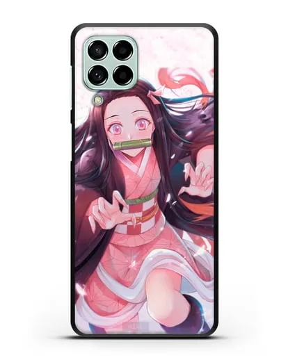 Чехол аниме Клинок рассекающий демонов - Незуко силиконовый для Samsung Galaxy M53 [SM-M536]