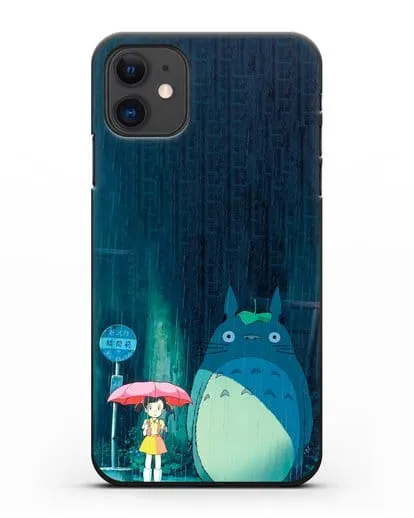 Чехол аниме Мой сосед Тоторо - Тоторо без зонтика силиконовый для iPhone 11