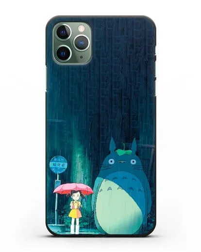 Чехол аниме Мой сосед Тоторо - Тоторо без зонтика силиконовый для iPhone 11 Pro Max