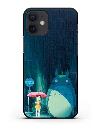 Чехол аниме Мой сосед Тоторо - Тоторо без зонтика силиконовый для iPhone 12 mini