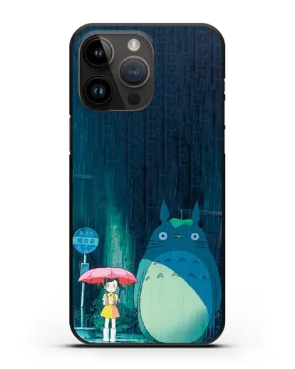Чехол аниме Мой сосед Тоторо - Тоторо без зонтика силиконовый для iPhone 14 Pro Max