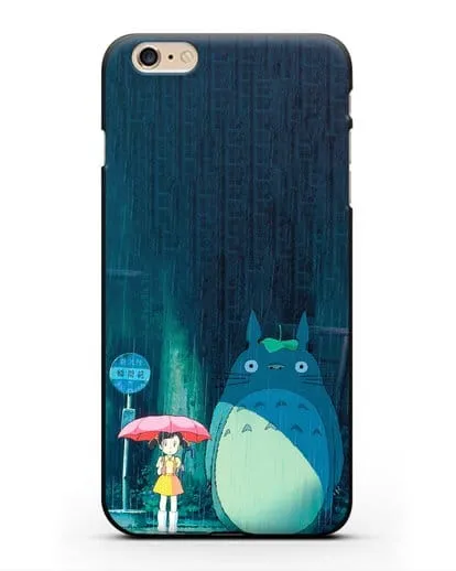 Чехол аниме Мой сосед Тоторо - Тоторо без зонтика силиконовый для iPhone 6s Plus