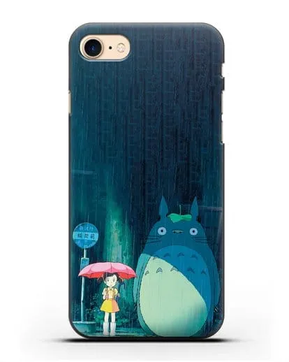 Чехол аниме Мой сосед Тоторо - Тоторо без зонтика силиконовый для iPhone 8