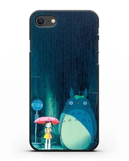 Чехол аниме Мой сосед Тоторо - Тоторо без зонтика силиконовый для iPhone SE 2020