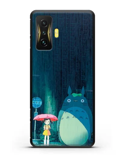 Чехол аниме Мой сосед Тоторо - Тоторо без зонтика силиконовый для Xiaomi Poco F4 GT