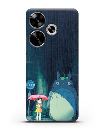 Чехол аниме Мой сосед Тоторо - Тоторо без зонтика силиконовый для Xiaomi Poco F6