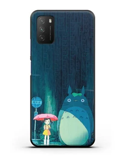 Чехол аниме Мой сосед Тоторо - Тоторо без зонтика силиконовый для Xiaomi Poco M3