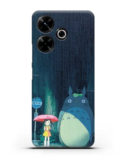 Чехол аниме Мой сосед Тоторо - Тоторо без зонтика силиконовый для Xiaomi Poco M6