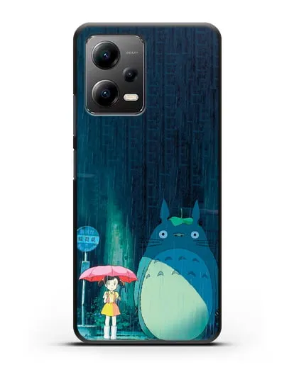 Чехол аниме Мой сосед Тоторо - Тоторо без зонтика силиконовый для Xiaomi Poco X5