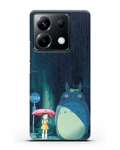 Чехол аниме Мой сосед Тоторо - Тоторо без зонтика силиконовый для Xiaomi Poco X6