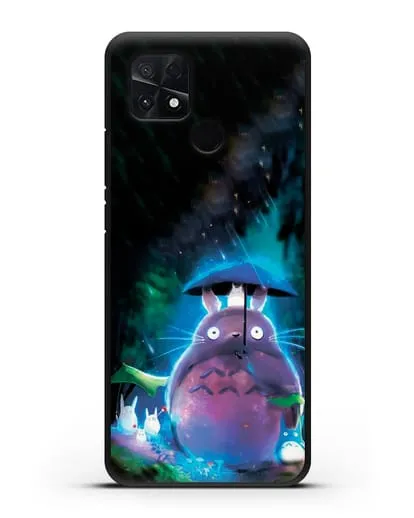 Чехол аниме Мой сосед Тоторо - Тоторо с зонтиком силиконовый для Xiaomi Poco C40