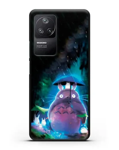Чехол аниме Мой сосед Тоторо - Тоторо с зонтиком силиконовый для Xiaomi Poco F4