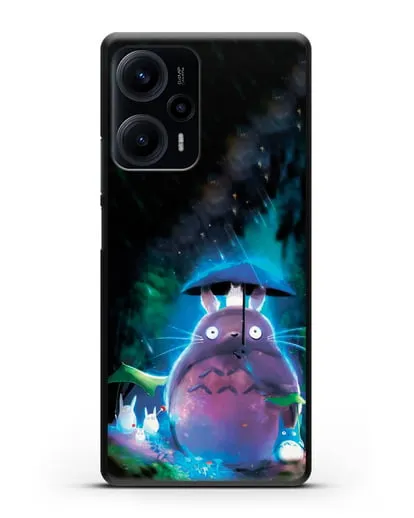 Чехол аниме Мой сосед Тоторо - Тоторо с зонтиком силиконовый для Xiaomi Poco F5