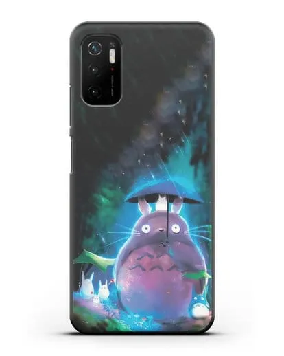 Чехол аниме Мой сосед Тоторо - Тоторо с зонтиком силиконовый для Xiaomi Poco M3 Pro