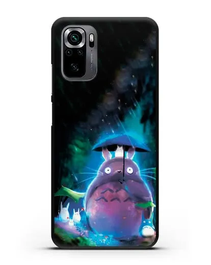 Чехол аниме Мой сосед Тоторо - Тоторо с зонтиком силиконовый для Xiaomi Poco M5s