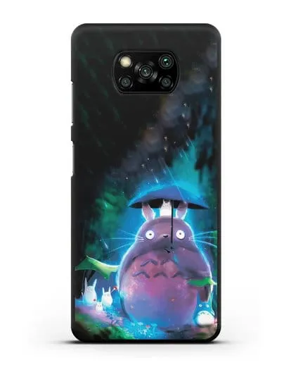 Чехол аниме Мой сосед Тоторо - Тоторо с зонтиком силиконовый для Xiaomi Poco X3
