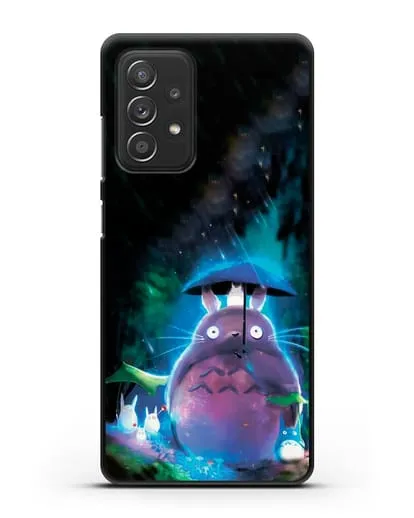 Чехол аниме Мой сосед Тоторо - Тоторо с зонтиком силиконовый для Samsung Galaxy A53