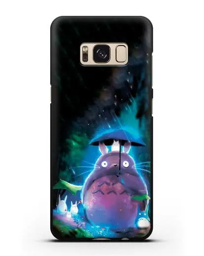 Чехол аниме Мой сосед Тоторо - Тоторо с зонтиком силиконовый для Samsung Galaxy S8 Plus [SM-G955F]