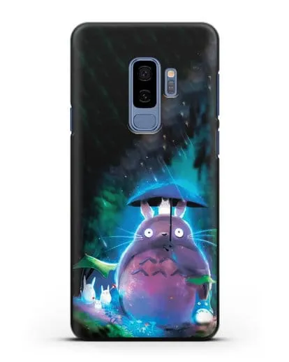 Чехол аниме Мой сосед Тоторо - Тоторо с зонтиком силиконовый для Samsung Galaxy S9 Plus [SM-G965F]