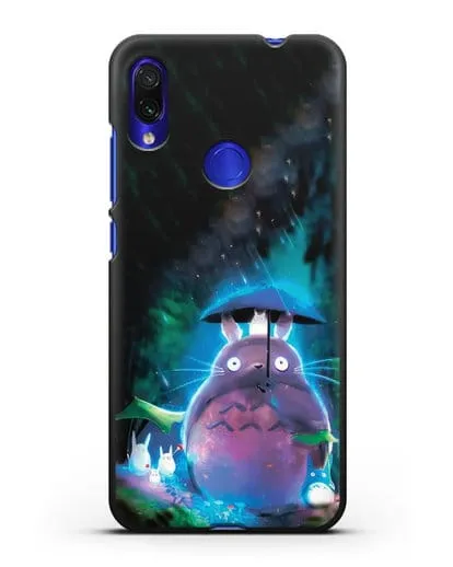 Чехол аниме Мой сосед Тоторо - Тоторо с зонтиком силиконовый для Xiaomi Redmi Note 7