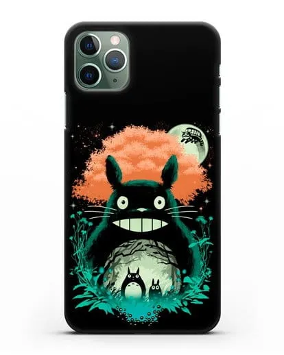 Чехол аниме Мой сосед Тоторо - Мир Тоторо силиконовый для iPhone 11 Pro Max