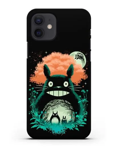 Чехол аниме Мой сосед Тоторо - Мир Тоторо силиконовый для iPhone 12