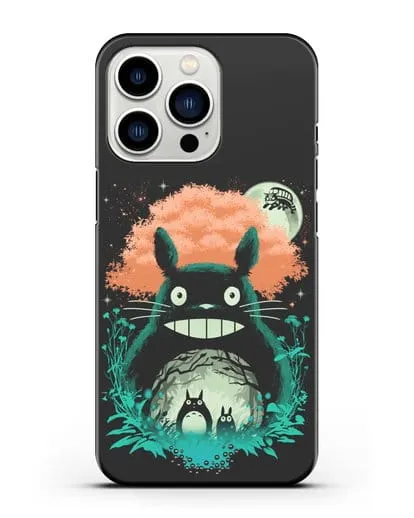 Чехол аниме Мой сосед Тоторо - Мир Тоторо силиконовый для iPhone 13 Pro