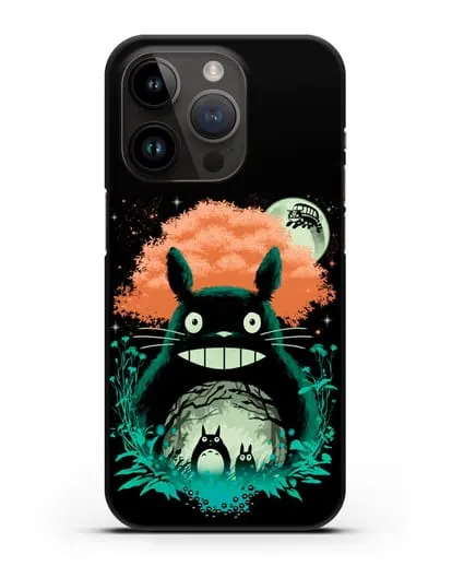 Чехол аниме Мой сосед Тоторо - Мир Тоторо силиконовый для iPhone 14 Pro