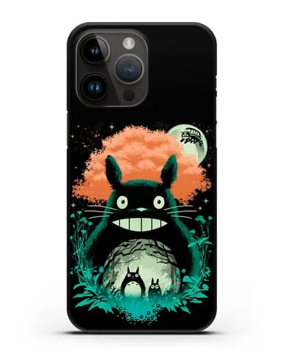 Чехол аниме Мой сосед Тоторо - Мир Тоторо силиконовый для iPhone 14 Pro Max