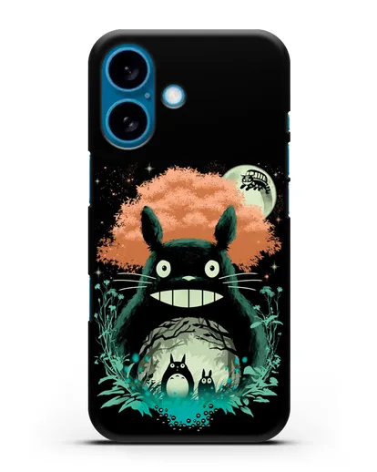 Чехол аниме Мой сосед Тоторо - Мир Тоторо силиконовый для iPhone 16