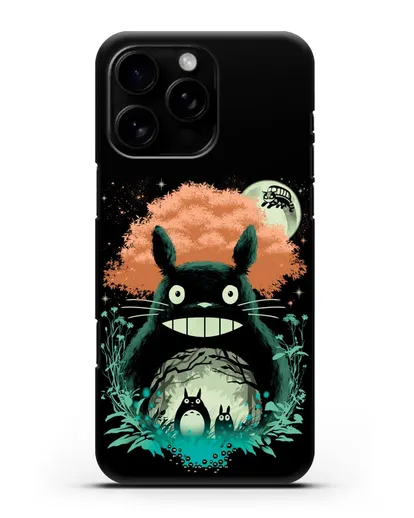 Чехол аниме Мой сосед Тоторо - Мир Тоторо силиконовый для iPhone 16 Pro Max