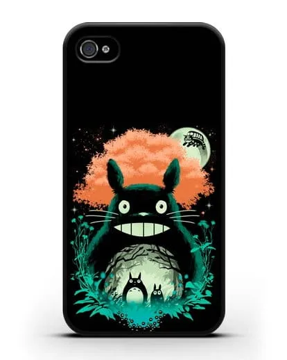 Чехол аниме Мой сосед Тоторо - Мир Тоторо силиконовый для iPhone 4/4s