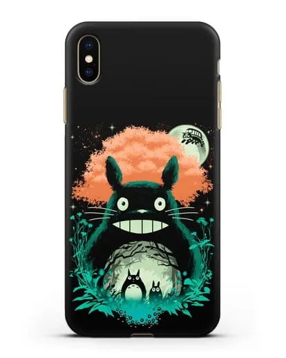Чехол аниме Мой сосед Тоторо - Мир Тоторо силиконовый для iPhone XS Max