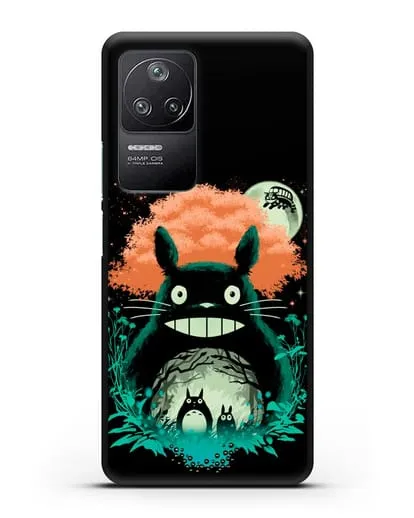 Чехол аниме Мой сосед Тоторо - Мир Тоторо силиконовый для Xiaomi Poco F4