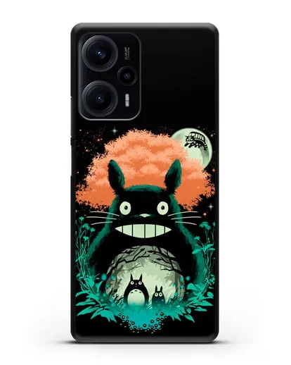 Чехол аниме Мой сосед Тоторо - Мир Тоторо силиконовый для Xiaomi Poco F5