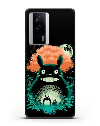 Чехол аниме Мой сосед Тоторо - Мир Тоторо силиконовый для Xiaomi Poco F5 Pro