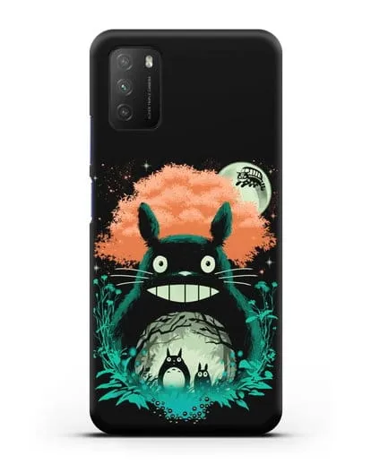 Чехол аниме Мой сосед Тоторо - Мир Тоторо силиконовый для Xiaomi Poco M3