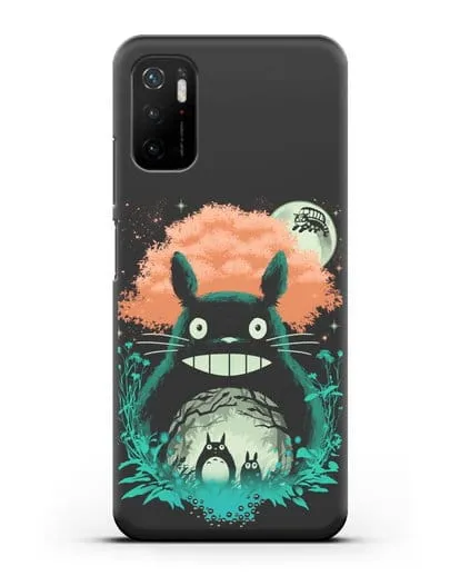 Чехол аниме Мой сосед Тоторо - Мир Тоторо силиконовый для Xiaomi Poco M3 Pro