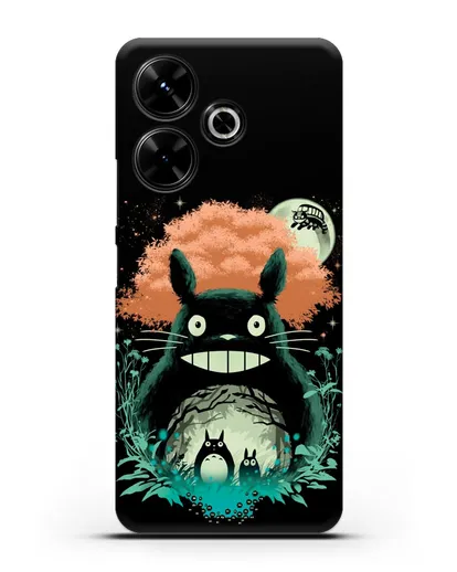 Чехол аниме Мой сосед Тоторо - Мир Тоторо силиконовый для Xiaomi Poco M6