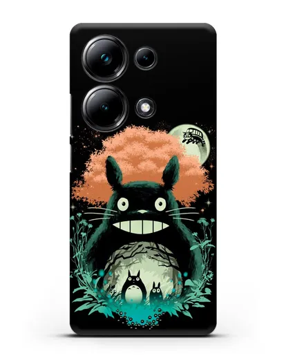 Чехол аниме Мой сосед Тоторо - Мир Тоторо силиконовый для Xiaomi Poco M6 Pro