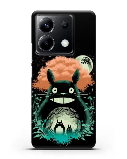 Чехол аниме Мой сосед Тоторо - Мир Тоторо силиконовый для Xiaomi Poco X6