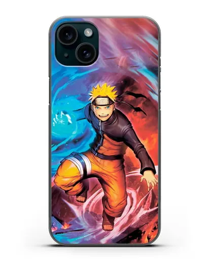Чехол аниме Наруто - Наруто силиконовый для iPhone 15 Plus