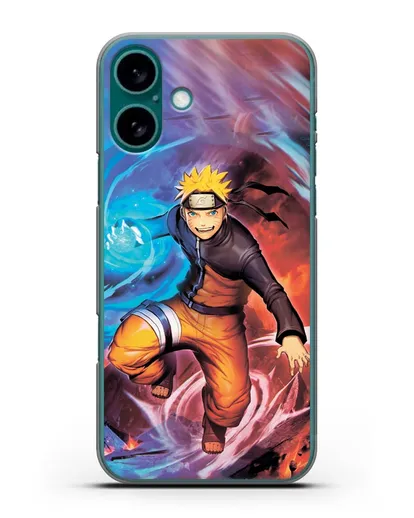 Чехол аниме Наруто - Наруто силиконовый для iPhone 16 Plus