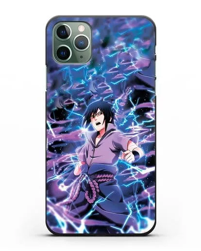 Чехол аниме Наруто - Саске силиконовый для iPhone 11 Pro Max