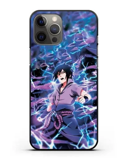 Чехол аниме Наруто - Саске силиконовый для iPhone 12 Pro Max